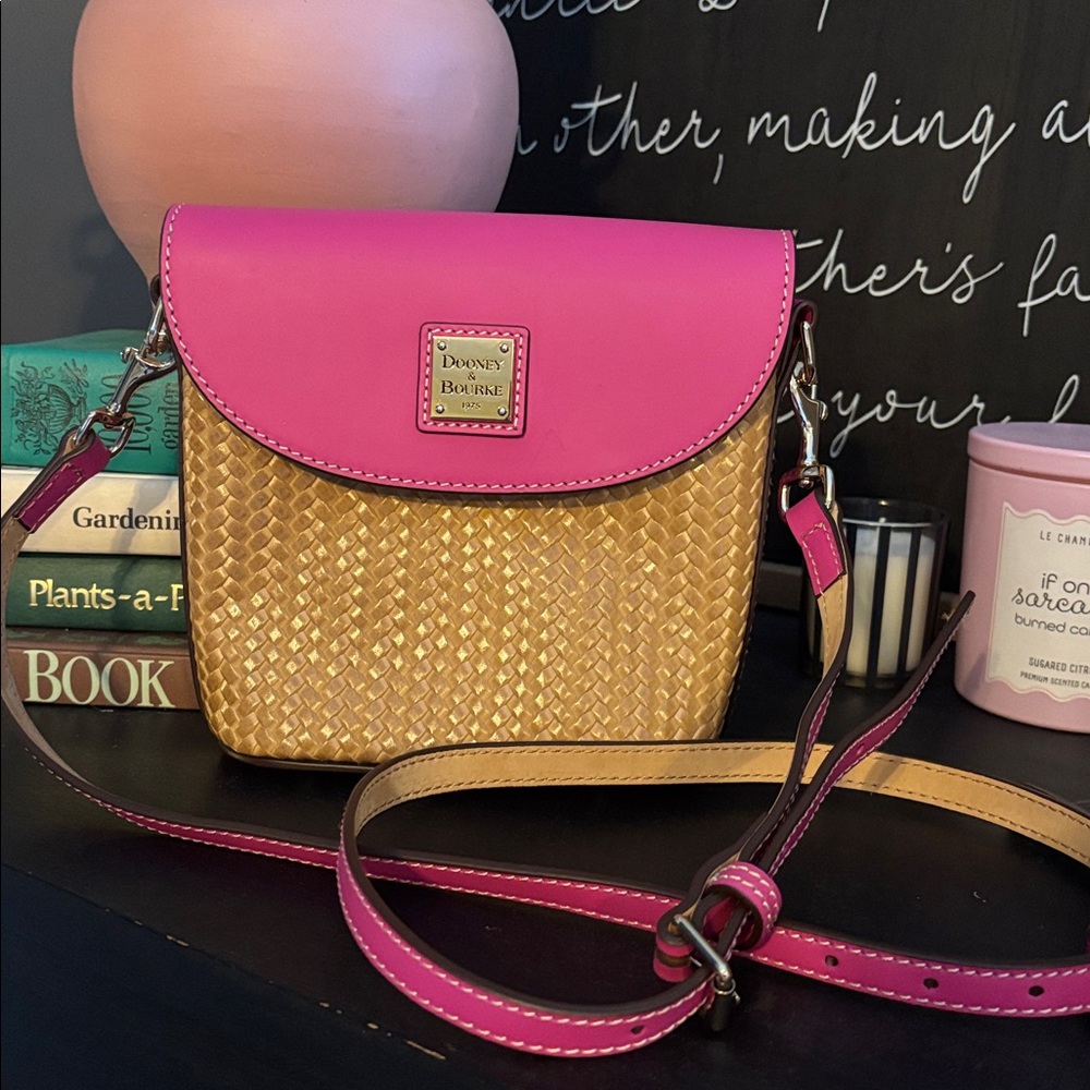 Dooney & Bourke Beacon Woven Saddle Crossbody bag